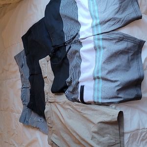 4 pairs men's summer shorts all size 38 like new America eagle volcom rip zone
